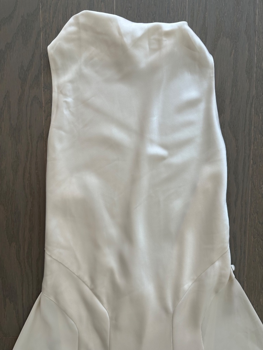 Reformation ROY Satin Wedding Dress Halter Gown Fior Di Latte Ivory With Tags 8 - Picture 5 of 12